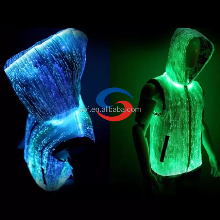 Fashion Luminous Sleeveless Hoodie for Unisex