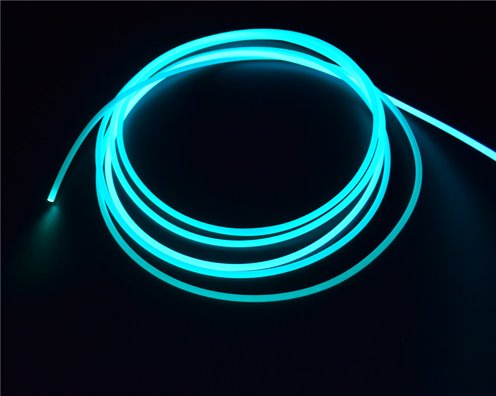 1.0mm, 2.0mm 10.0mm Side glow fiber optic lighting and side glow optical fiber for decoration