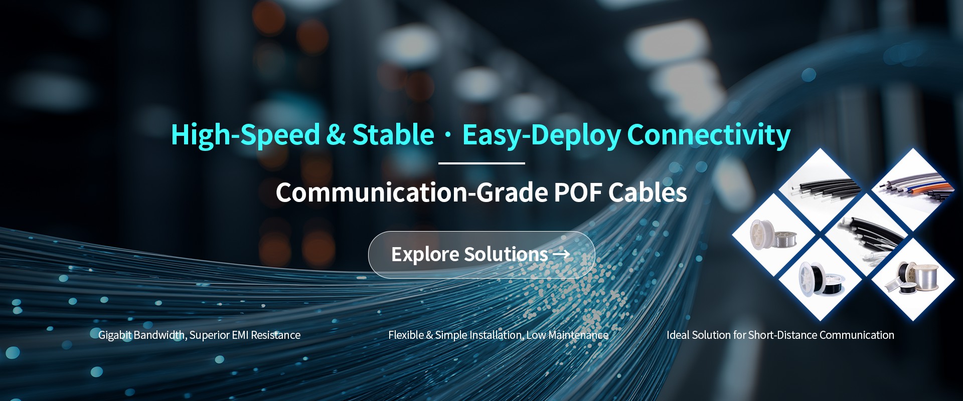 Daisheng Plastic Fiber Optic Home Page Promotion Banner 1