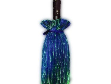 Color Changeable Rave Party Even Fiber Optic Luminous Red Wine Champagne Bottle Covers for Night Club Music Bar Pop Club