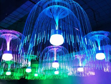 Jellyfish Fiber Optic Lights for Decorative Lighting