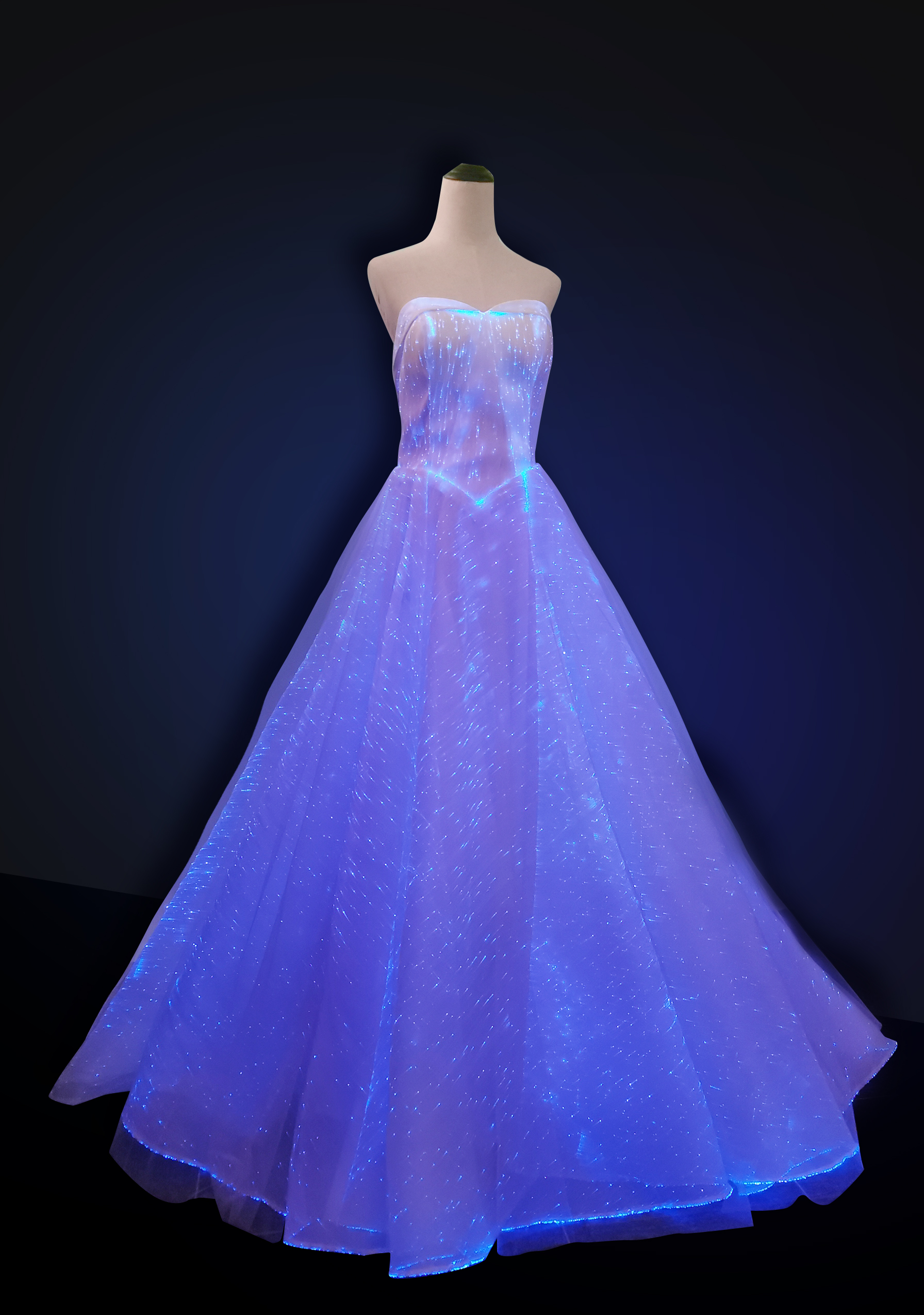 womans luxury LED Light Up Luminous Dress for Event Party Wedding - Image 22