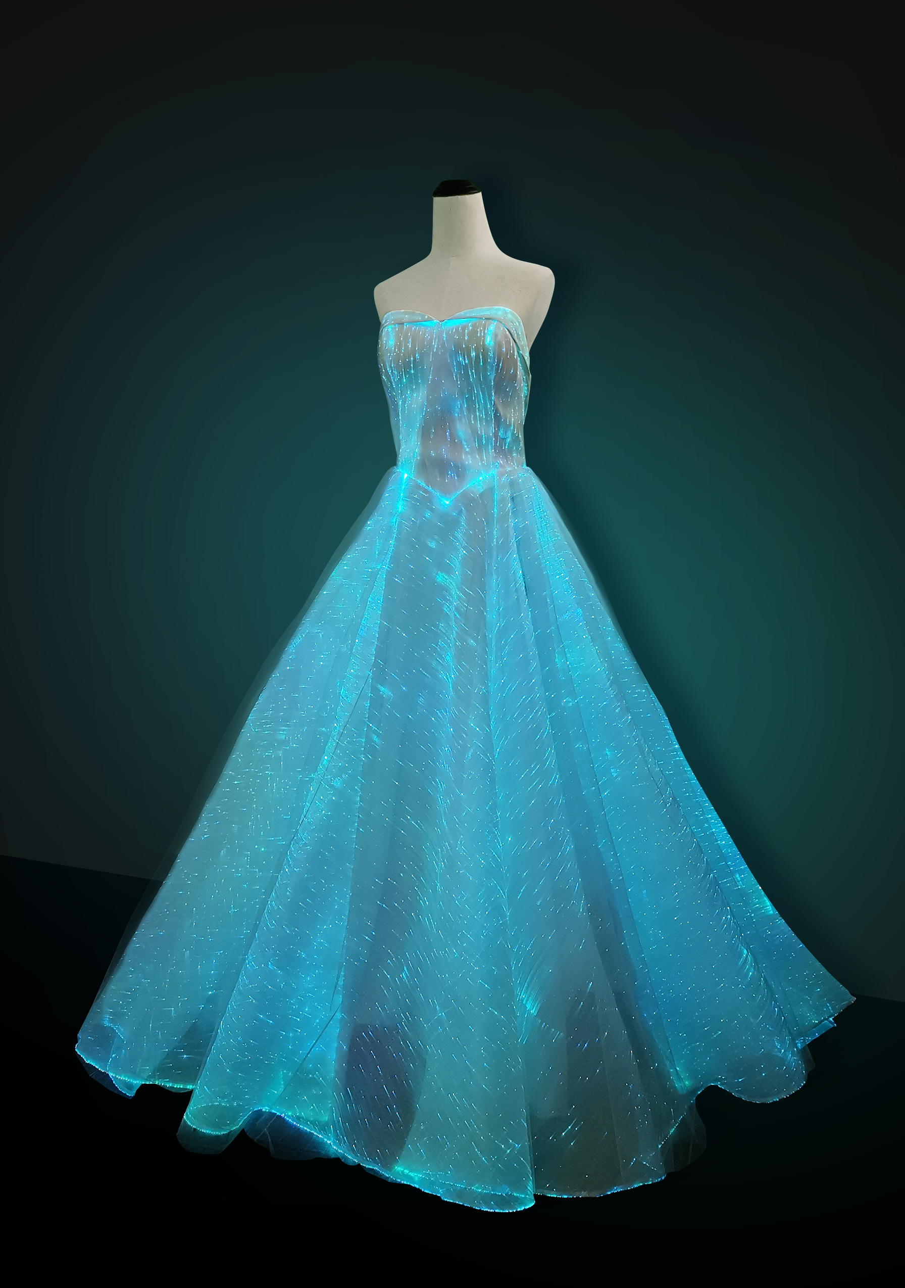 womans luxury LED Light Up Luminous Dress for Event Party Wedding - Image 23