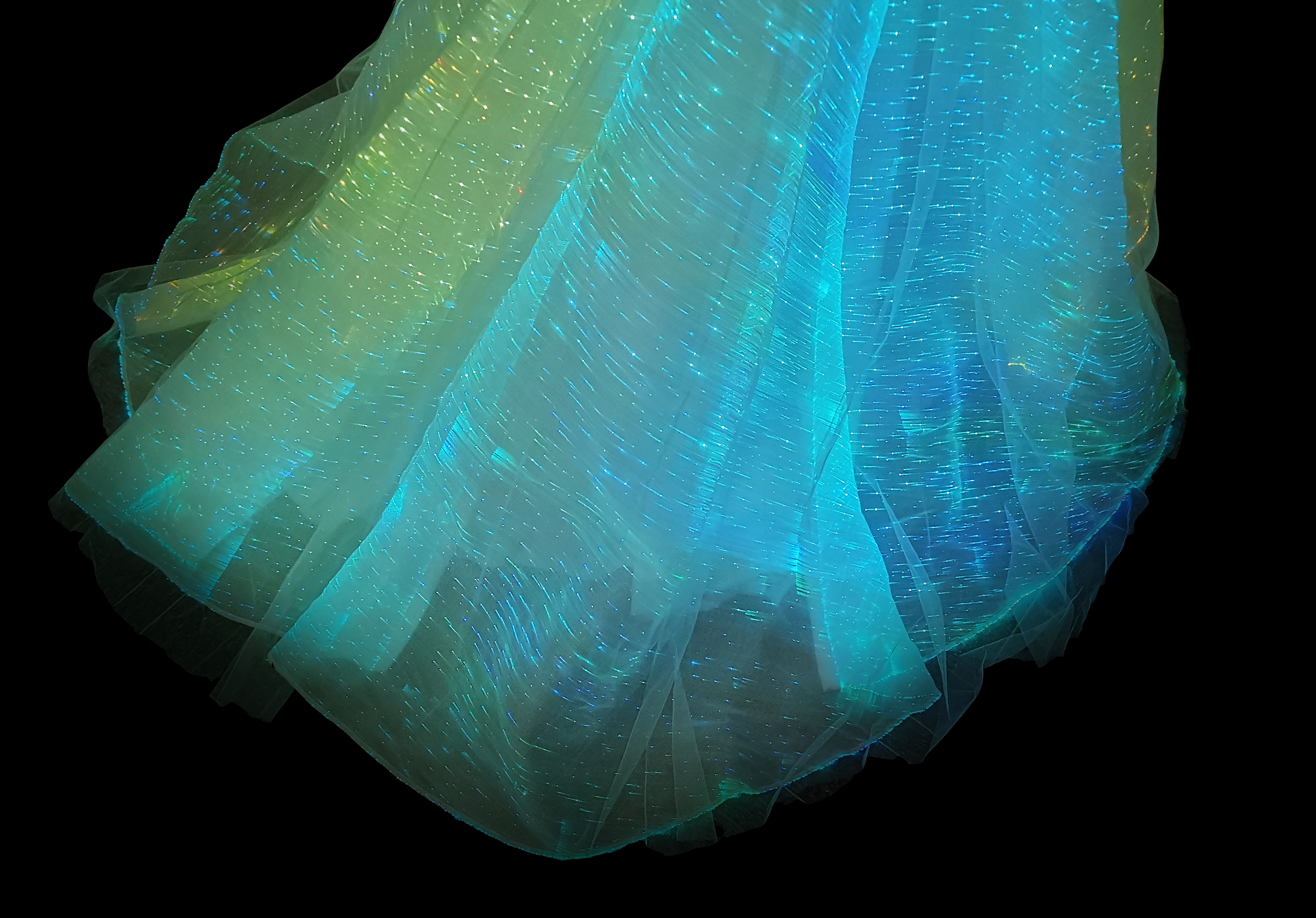 womans luxury LED Light Up Luminous Dress for Event Party Wedding - Image 7