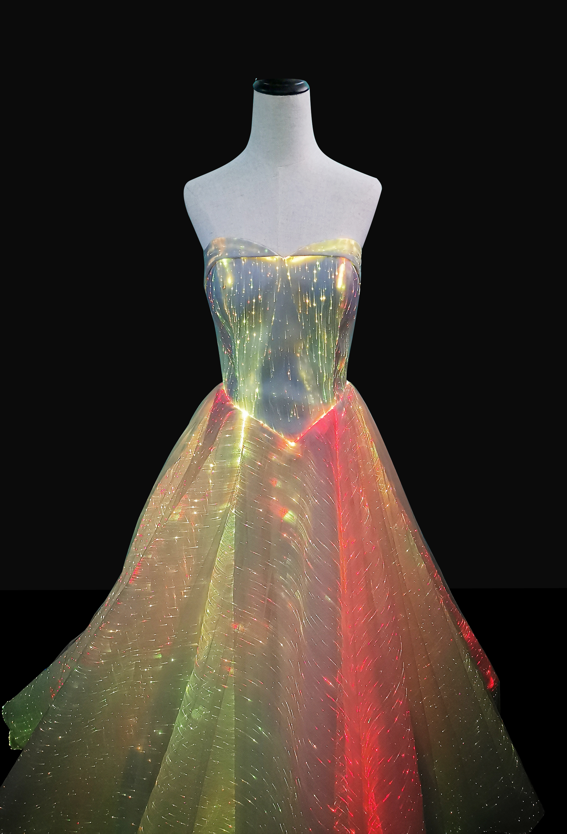 womans luxury LED Light Up Luminous Dress for Event Party Wedding - Image 8