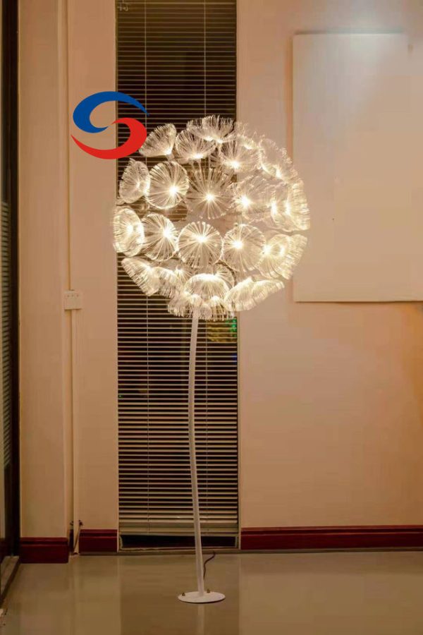 Fiber Optic Dandelion Lamp for Indoor Outdoor Lighting - Image 2