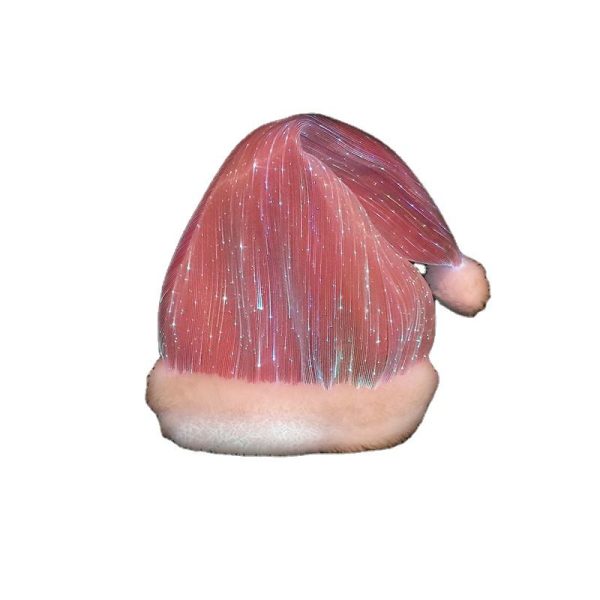 Fashion Fiber Optic Luminous Christmas Hat Cap - Image 3