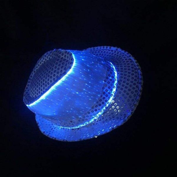 Fiber Optic Luminous Jazz Hat Cap - Image 4