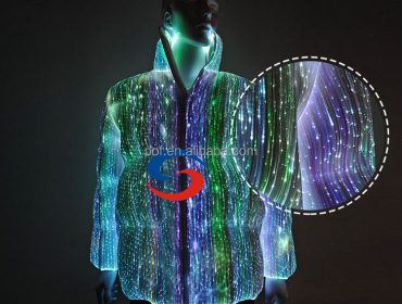 Led Light Up Fiber Optic Down Jackets for Men