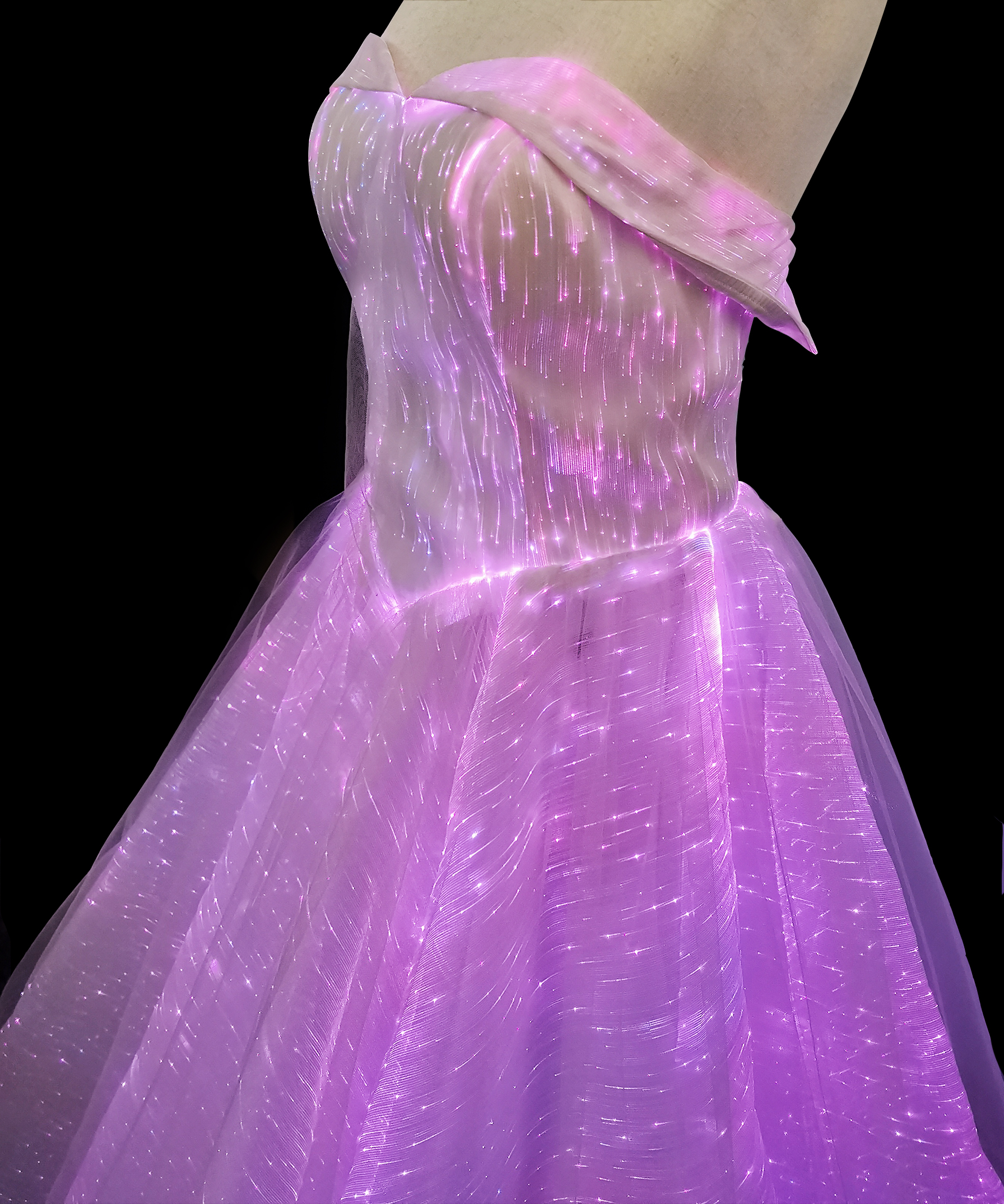 womans luxury LED Light Up Luminous Dress for Event Party Wedding - Image 17