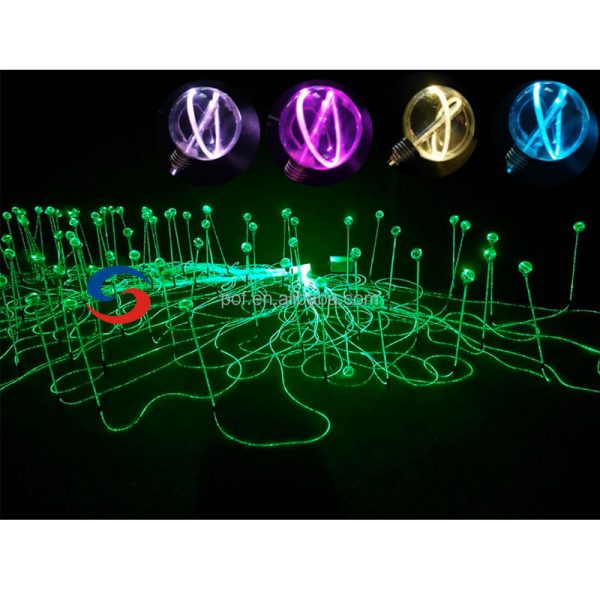 Popular Bulbs Ball Optic Light Rgbw Lights Landscape led fiber optic lights