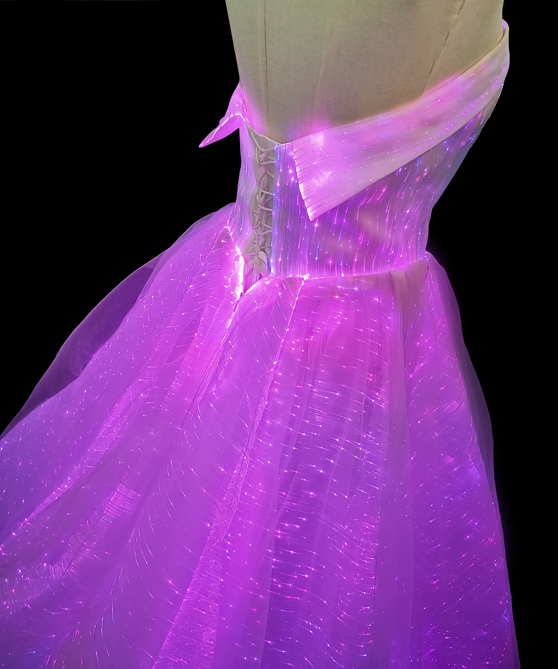 womans luxury LED Light Up Luminous Dress for Event Party Wedding - Image 18