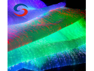 Color Changeable Led Optical Fiber Fabric Textile