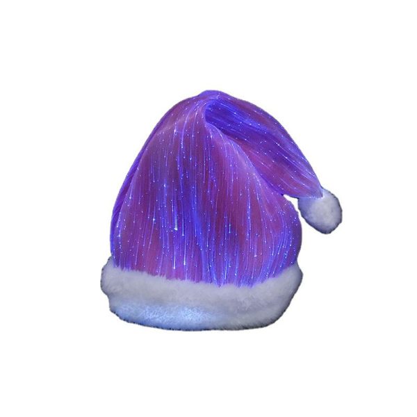 Fashion Fiber Optic Luminous Christmas Hat Cap - Image 6