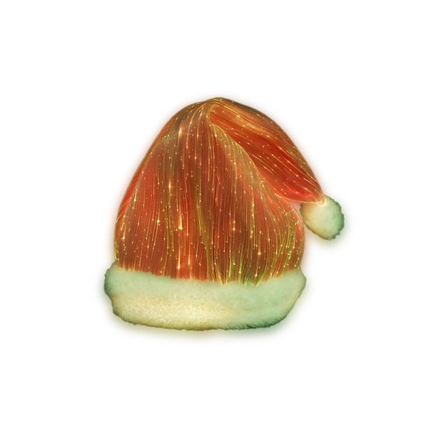 Fashion Fiber Optic Luminous Christmas Hat Cap - Image 2