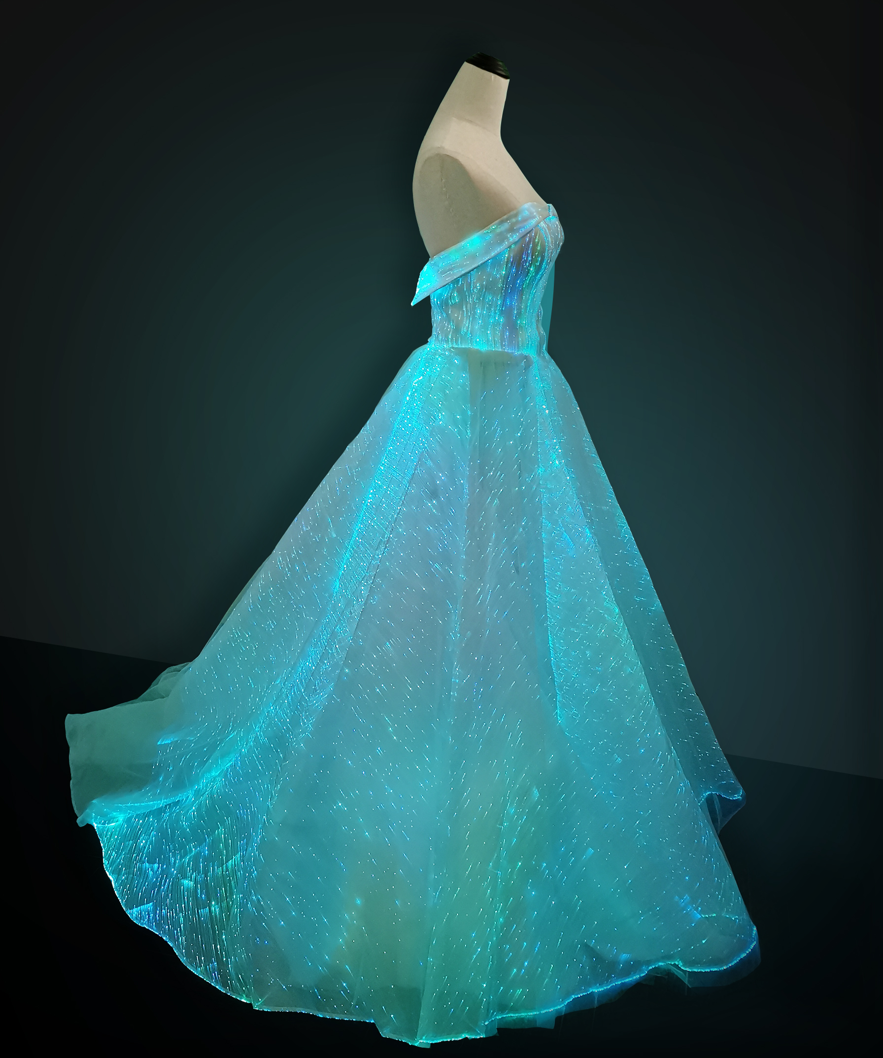 womans luxury LED Light Up Luminous Dress for Event Party Wedding - Image 20