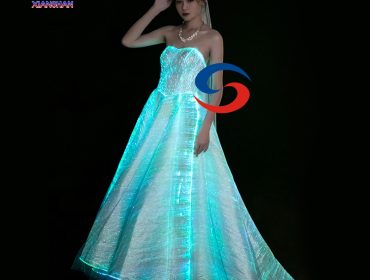 womans luxury LED Light Up Luminous Dress for Event Party Wedding