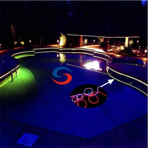 Pool Perimeter Decorative Clear Transparent Waterproof Fiber Optic Light Kit - Image 6