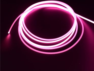 6mm solid side glow optic fiber for lighting