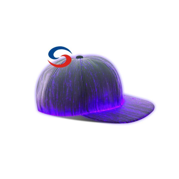 USB Charge Luminous Glow Rave Hat Lighted LED Hat Baseball Cap - Image 2