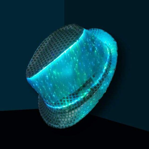 Fiber Optic Luminous Jazz Hat Cap - Image 5