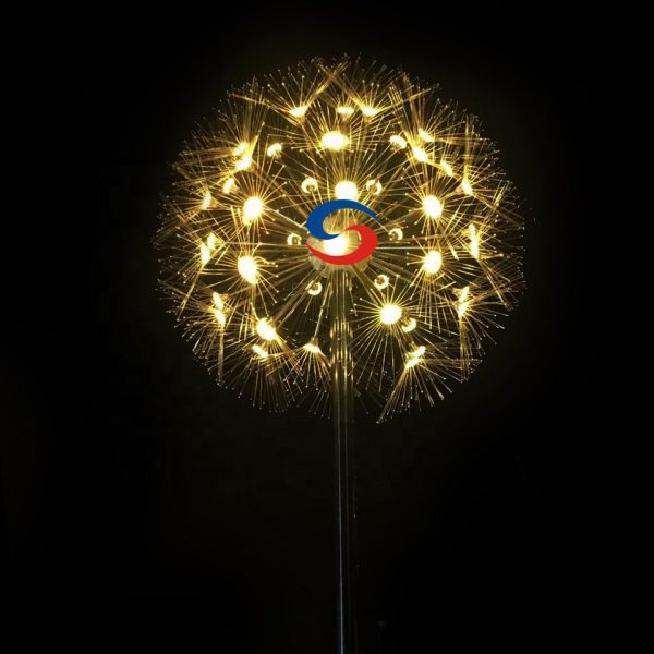 Fiber Optic Dandelion Lamp for Indoor Outdoor Lighting - Image 3