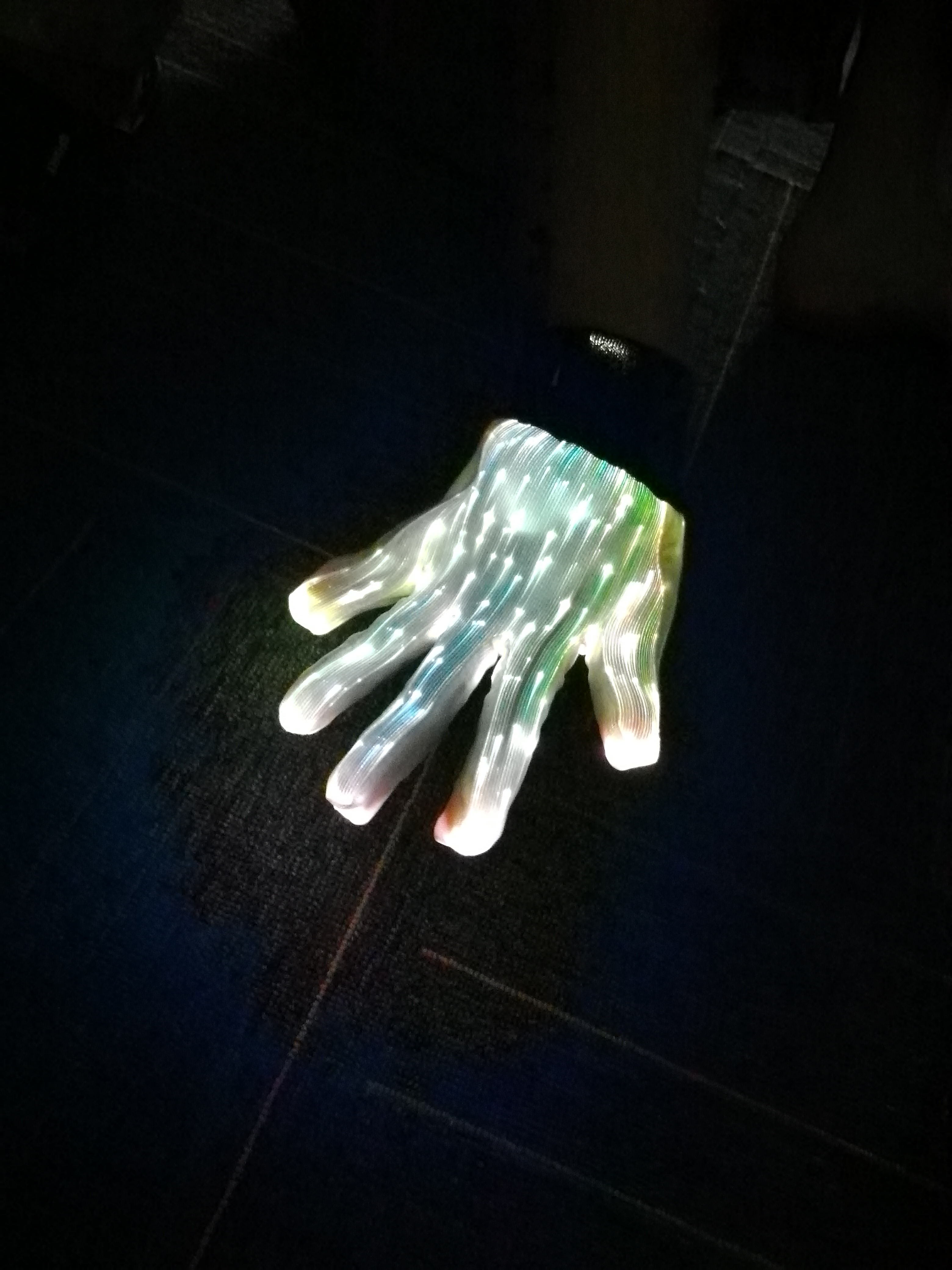 Fashion Luminous LED 7 Colors Glow in half-finger Gloves Unisex DJ Light Up Rave Fiber Optic Christmas Gloves - Image 16