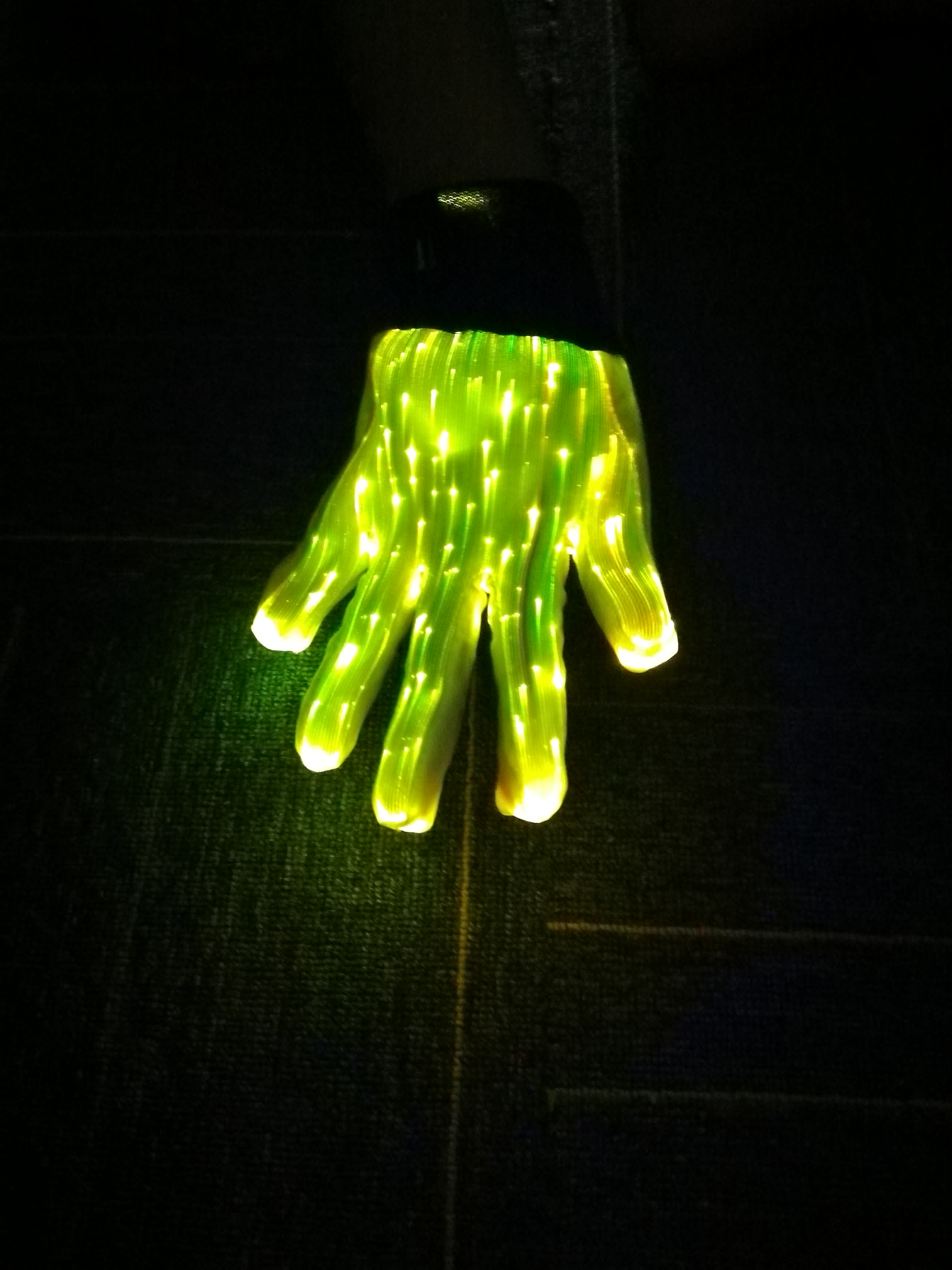 Fashion Luminous LED 7 Colors Glow in half-finger Gloves Unisex DJ Light Up Rave Fiber Optic Christmas Gloves - Image 15