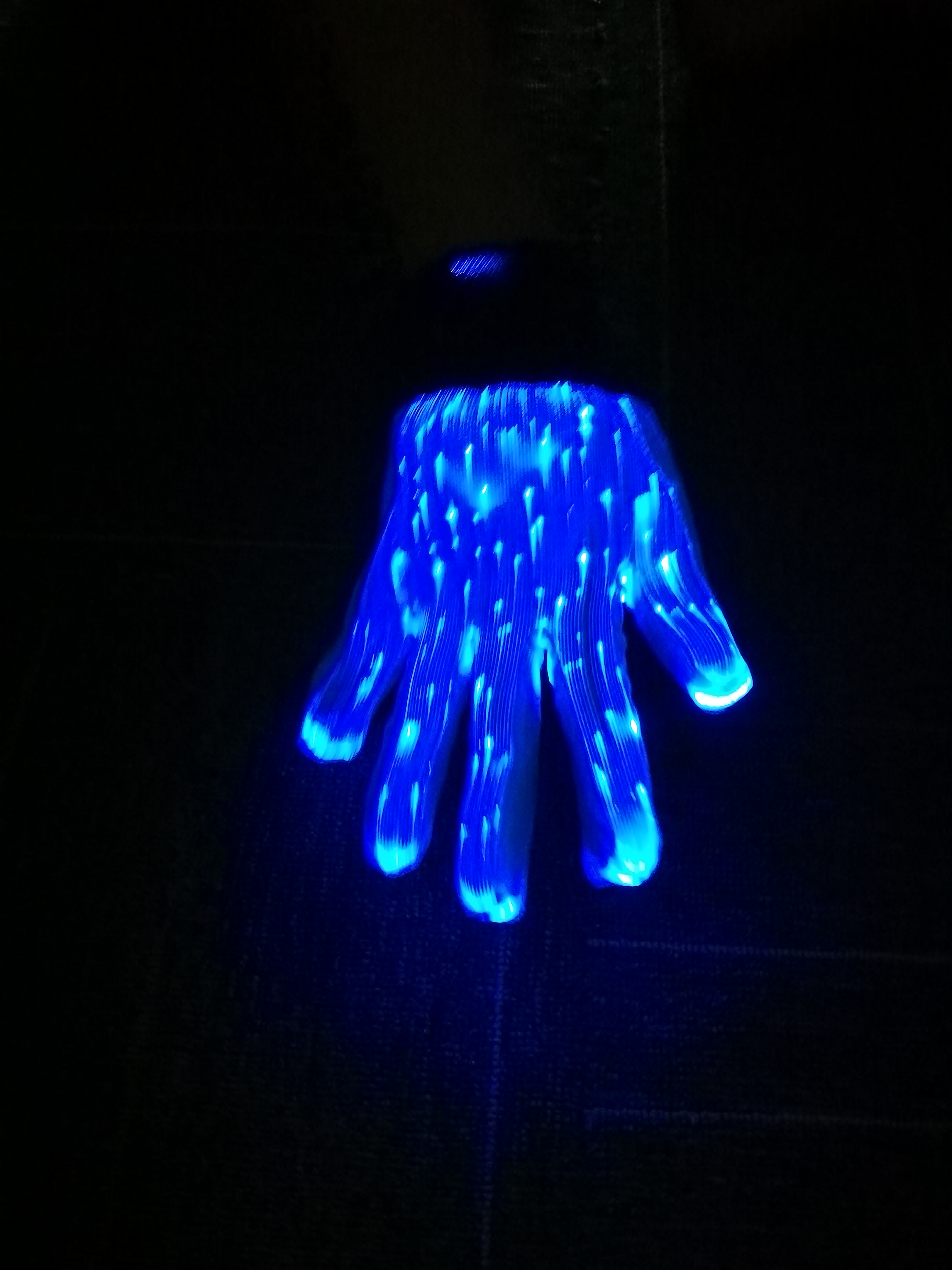Fashion Luminous LED 7 Colors Glow in half-finger Gloves Unisex DJ Light Up Rave Fiber Optic Christmas Gloves - Image 13