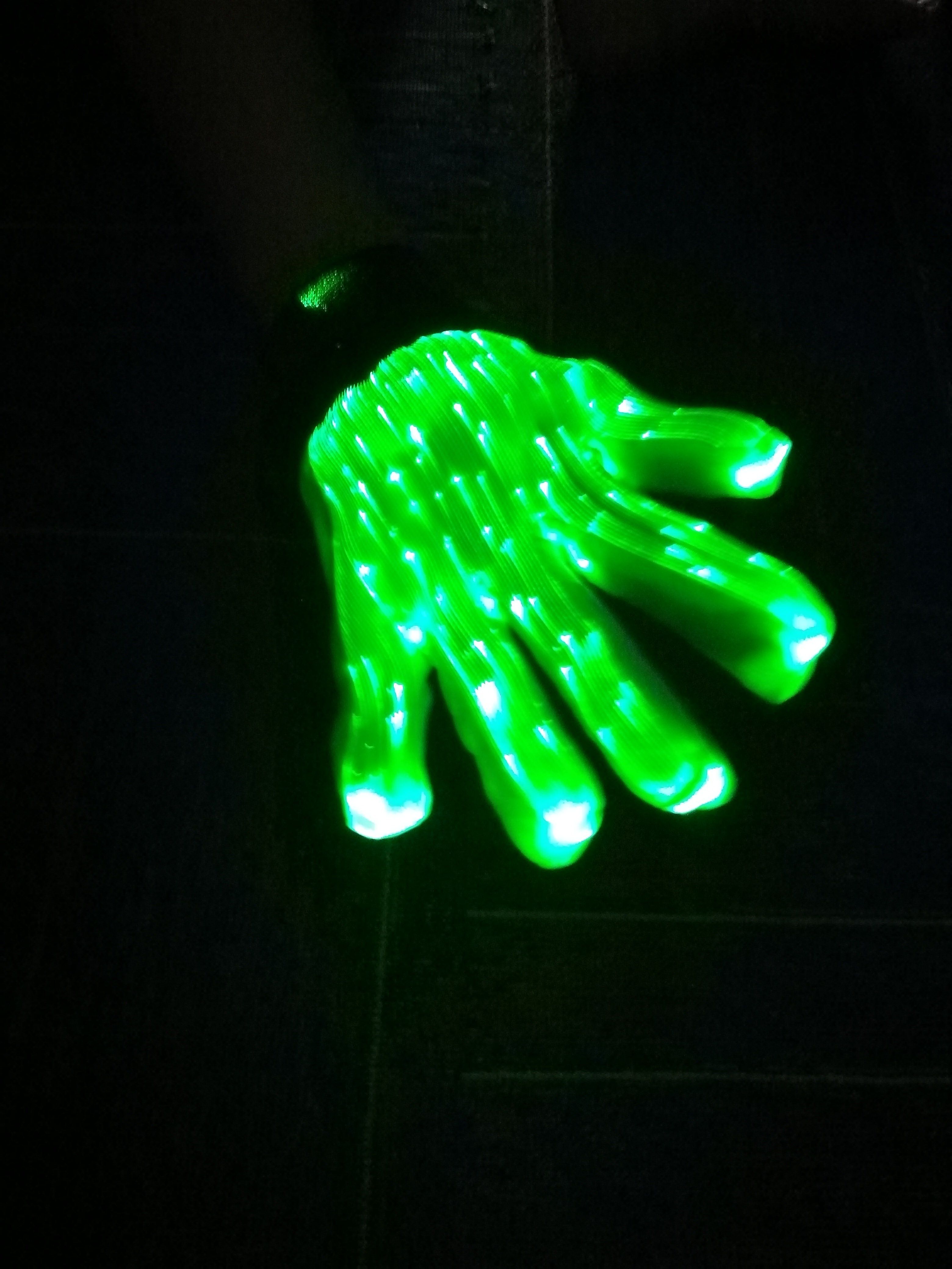Fashion Luminous LED 7 Colors Glow in half-finger Gloves Unisex DJ Light Up Rave Fiber Optic Christmas Gloves - Image 11