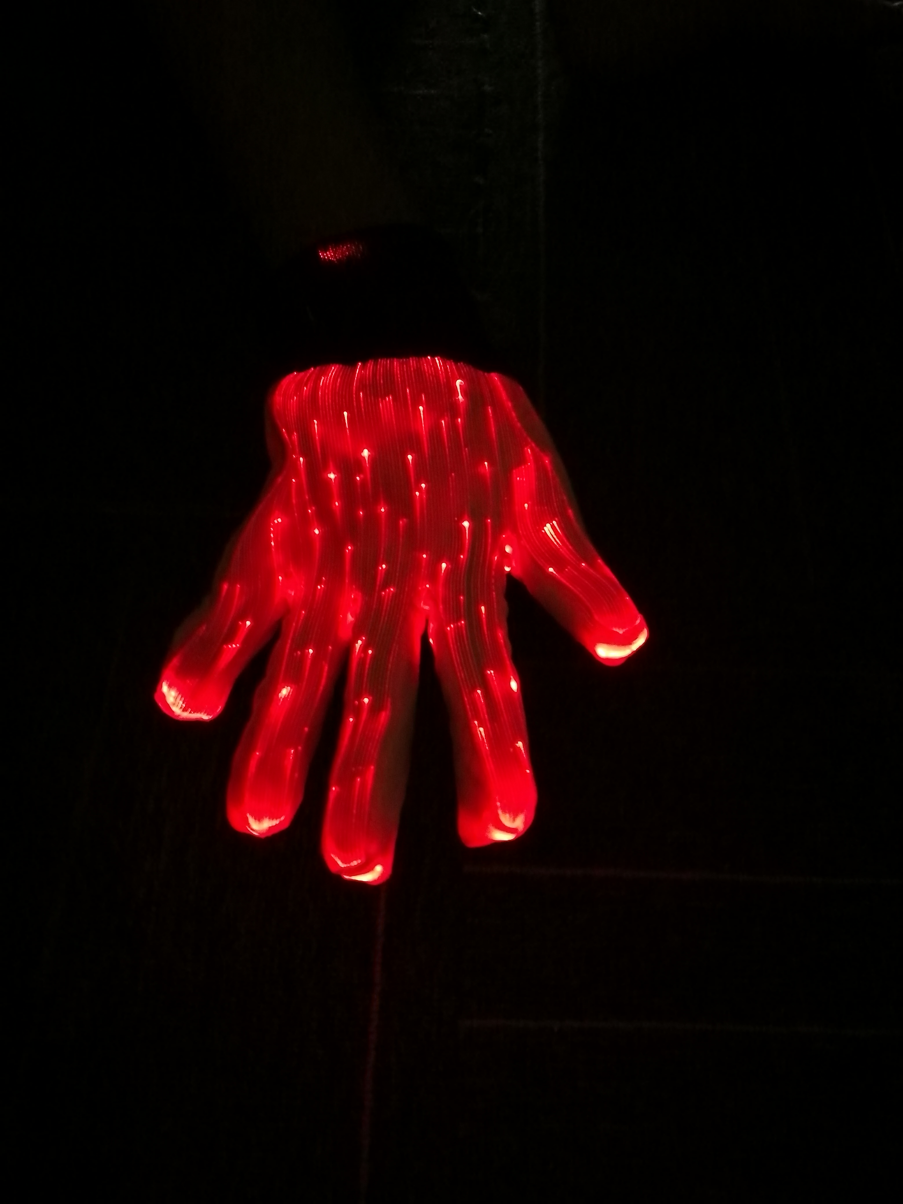 Fashion Luminous LED 7 Colors Glow in half-finger Gloves Unisex DJ Light Up Rave Fiber Optic Christmas Gloves - Image 7