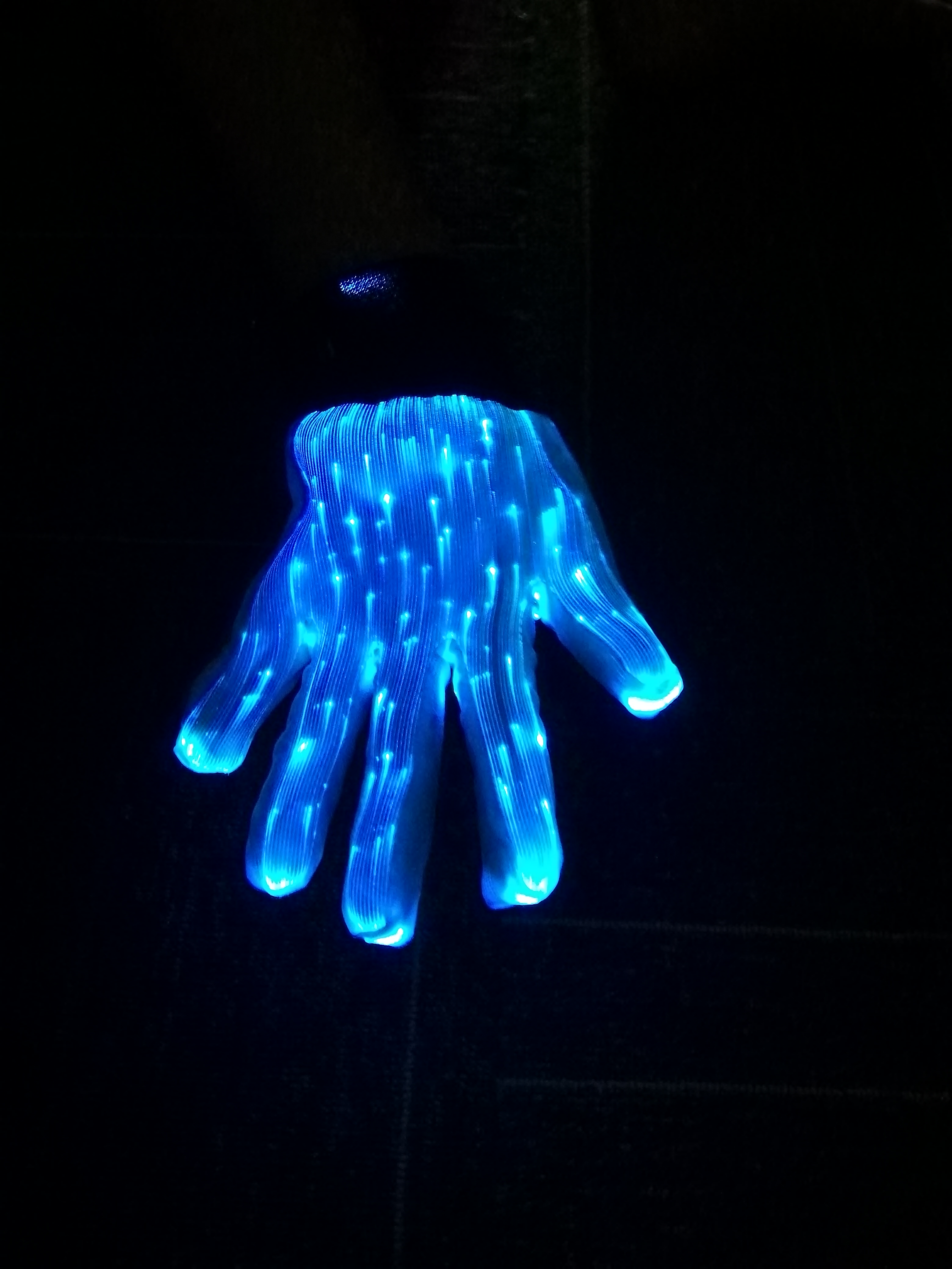 Fashion Luminous LED 7 Colors Glow in half-finger Gloves Unisex DJ Light Up Rave Fiber Optic Christmas Gloves - Image 6