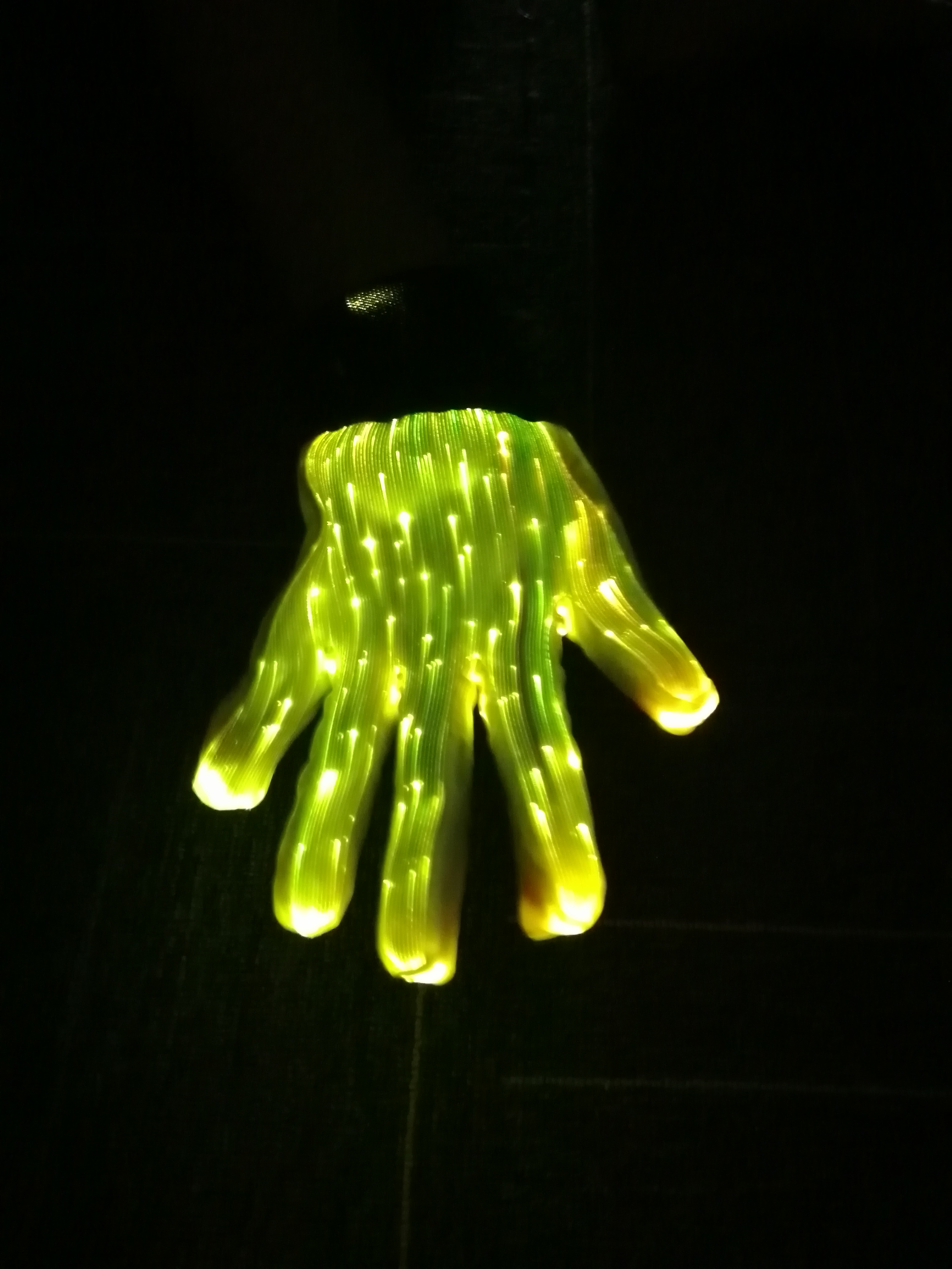 Fashion Luminous LED 7 Colors Glow in half-finger Gloves Unisex DJ Light Up Rave Fiber Optic Christmas Gloves - Image 5