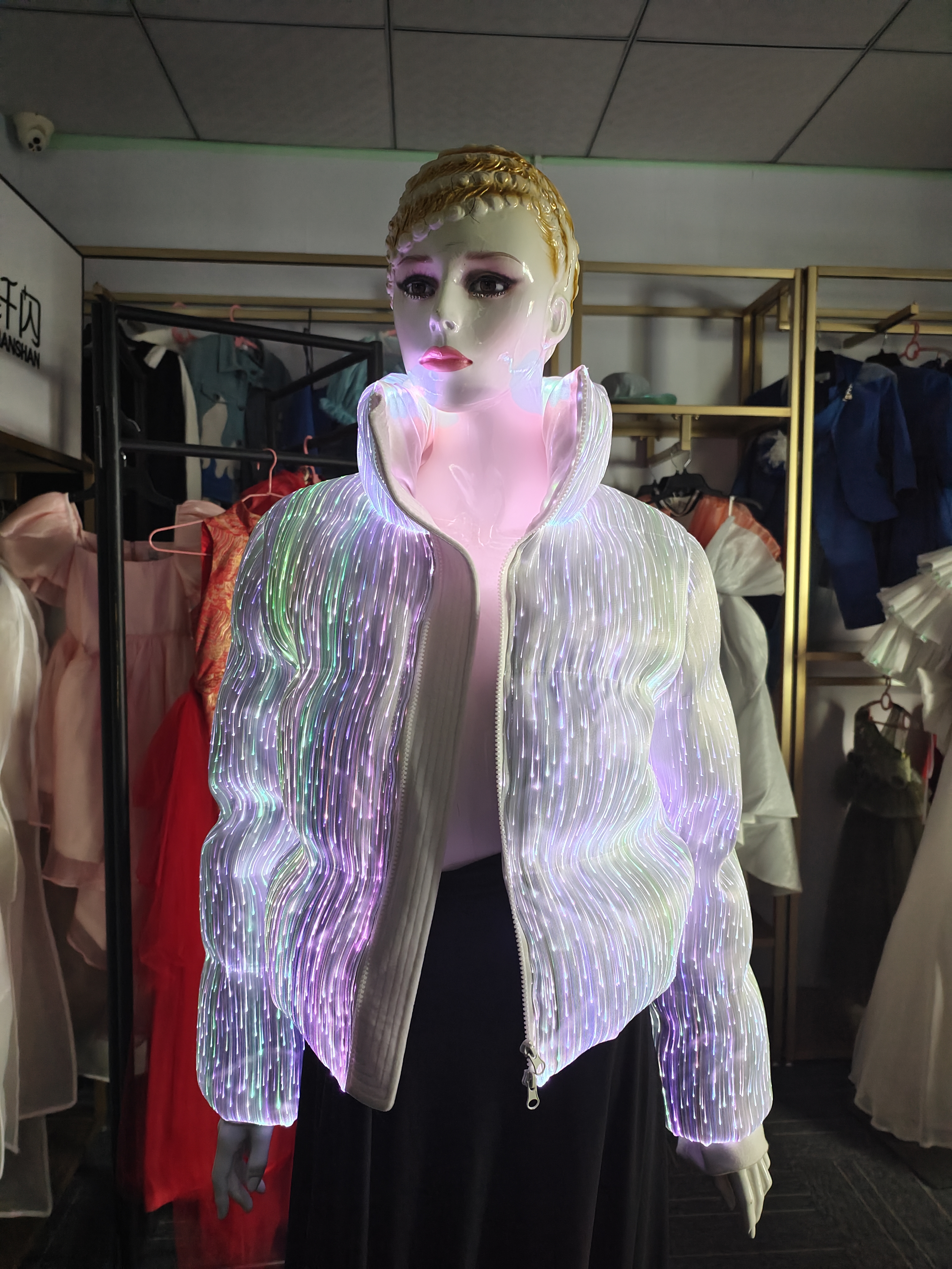 Winter Led Clothing Led Jacket Women Duck Down Jacket - Image 9