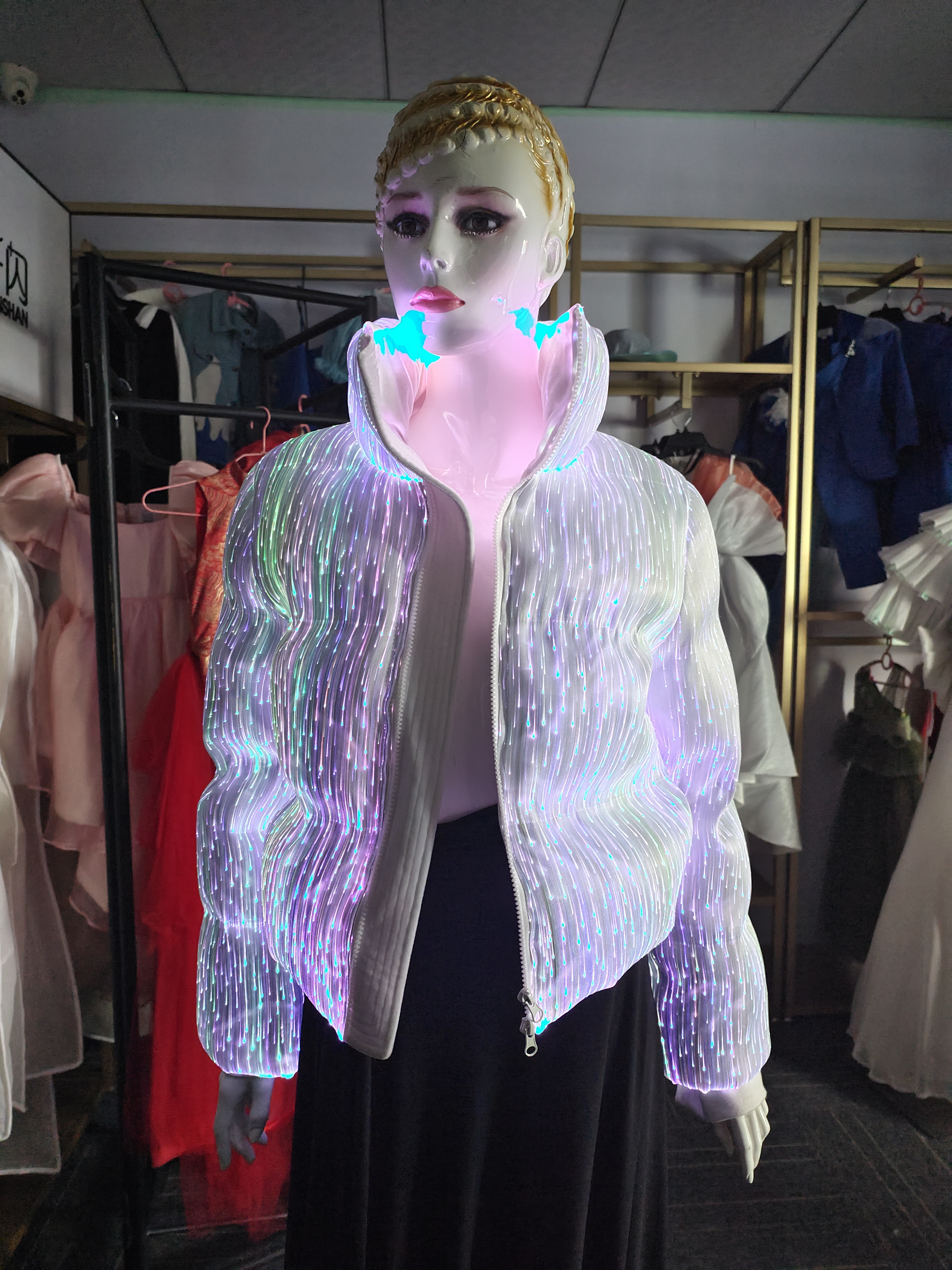 Winter Led Clothing Led Jacket Women Duck Down Jacket - Image 8