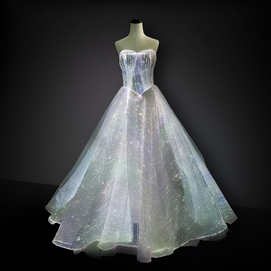 womans luxury LED Light Up Luminous Dress for Event Party Wedding - Image 9