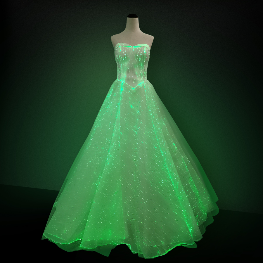 womans luxury LED Light Up Luminous Dress for Event Party Wedding - Image 11