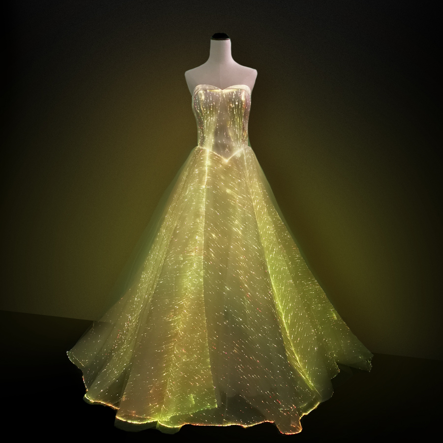 womans luxury LED Light Up Luminous Dress for Event Party Wedding - Image 10