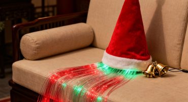 Christmas hat fiber optic sofa