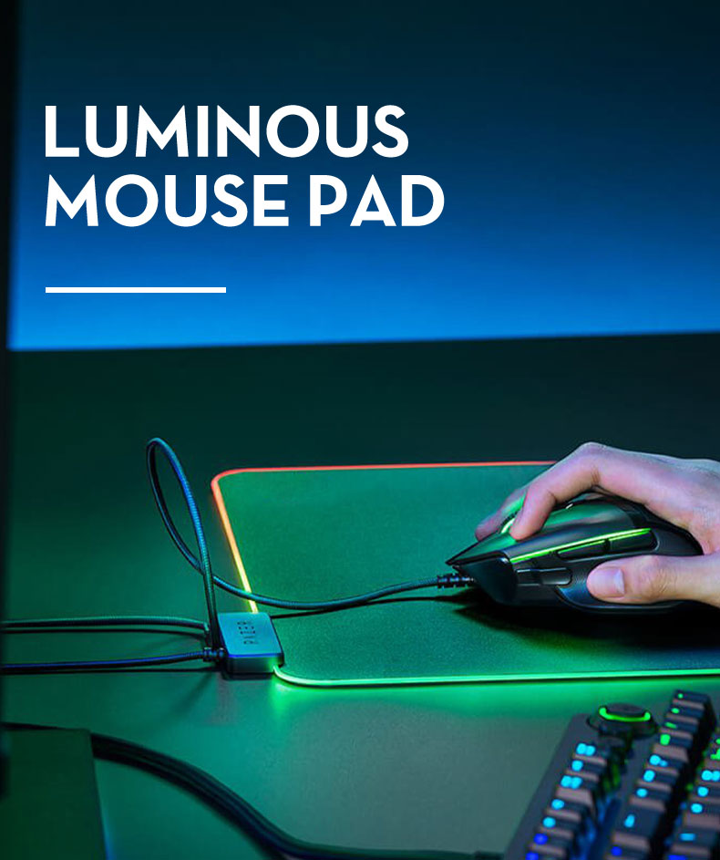 Luminous mouse pad