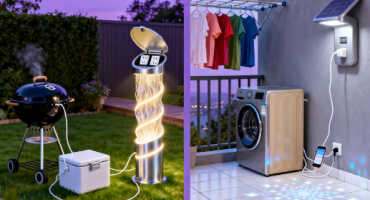 Outdoor light with socket