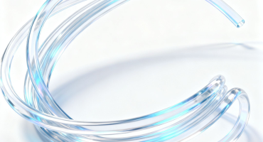 Transparent optical fiber cable